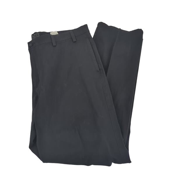 Savane Other - NWT Savane Complete Comfort Dress Pants Black  Mens 40 x 32 Flat Stretch Tapered